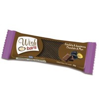 Wish Bars Chocolate & Plum Μπάρα Υγιεινής Διατροφής Χωρίς Ζάχαρη με Σοκολάτα & Δαμάσκηνο 30g - 