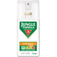 Jungle Formula Strong Soft Care Spray 75ml - Αντικουνουπικό Spray Ισχυρής Προστασίας με Καταπραϋντικά Συστατικά για Ενήλικες & Παιδιά Άνω των 3 Ετών με Διάρκεια Έως & 6 Ώρες