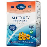 Medichrom Lysi Murol Cod Liver Oil 60 Softgels - Συμπλήρωμα Διατροφής με Μουρουνέλαιο Πλούσιο σε Ωμέγα-3 Λιπαρά για την Ομαλή Λειτουργία του Οργανισμού