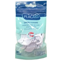 Plac Aid Dental Flossers 32 Τεμάχια - Οδοντικό Νήμα με Λαβή για Εύκολη Χρήση