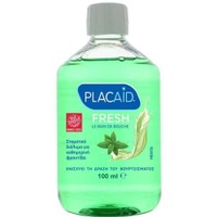 Plac Aid Fresh Mint Mouthwash 100ml - Travel Size - Στοματικό Διάλυμα Καθημερινής Χρήσης Κατά της Πλάκας για Δροσερή Αναπνοή με Γεύση Μέντα