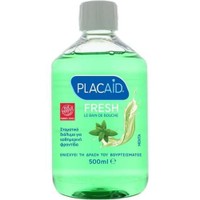 Plac Aid Fresh Mint Mouthwash 500ml - Στοματικό Διάλυμα Καθημερινής Χρήσης Κατά της Πλάκας για Δροσερή Αναπνοή με Γεύση Μέντα