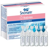 Sinomarin Babies Hypertonic Nose Care 18 Single-Use Vials x 5ml - Φυσικό Ρινικό Αποσυμφορητικό Διάλυμα Θαλασσινού Νερού Κατάλληλο για Βρέφη & Μωρά