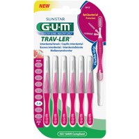 Gum Trav-Ler Interdental Brush 6 Τεμάχια - 1.4mm - Μεσοδόντια Βουρτσάκια για Εύκολο & Καθημερινό Καθαρισμό Ανάμεσα στα Δόντια