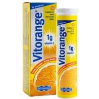 Uni-Pharma Vitorange Vitamin C 1g Orange 20 Effer.Tabs - Συμπλήρωμα Διατροφής Βιταμίνης C για Ενίσχυση του Ανοσοποιητικού με Γεύση Πορτοκάλι