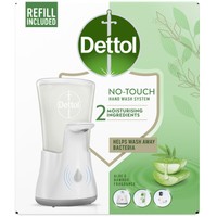 Dettol No-Touch Hand Wash System 1 Τεμάχιο & Replacement 250ml - Αυτόματη Συσκευή Κρεμοσάπουνου & Ανταλλακτικό με Aloe Vera