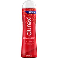 Durex Strawberry Lube 50ml - Ζουμερό Λιπαντικό Ιδανικό για Φρουτώδη Στοματική Διασκέδαση με Γεύση Φράουλα