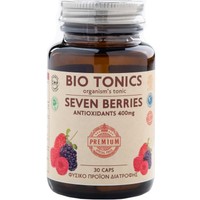 Bio Tonics Severn Berries Antioxidants 400mg  30veg.caps - Συμπλήρωμα Διατροφής Εκχυλίσματος 7 Διαφορετικών Μούρων Πλούσιο σε Βιταμίνες, Μέταλλα & Ιχνοστοιχεία για την Καλή Υγεία Μαλλιών, Νυχιών & Δέρματος, Ενίσχυση Ανοσοποιητικού & Καλή Υγεία Ουροποιητικού με Ισχυρές Αντιοξειδωτικές Ιδιότητες