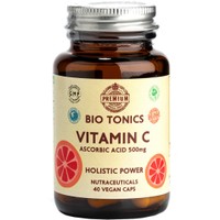 Bio Tonics Vitamin C 500mg 40veg.caps - Συμπλήρωμα Διατροφής Βιταμίνης C ως Ασκορβικό Οξύ για Ενίσχυση & Υποστήριξη του Ανοσοποιητικού