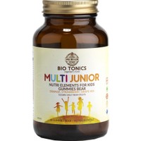 Bio Tonics Multi Junior Nutri Elements for Kids 60 Ζελεδάκια - Συμπλήρωμα Διατροφής Πολυβιταμινών, Μετάλλων & Ιχνοστοιχείων για Παιδιά που Συμβάλει στη Φυσιολογική Ανάπτυξη Οστών, Δοντιών & Οφθαλμών, Ενίσχυση Ανοσοποιητικού & Ενέργεια με Γεύση Φρούτων