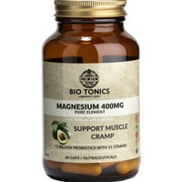 Bio Tonics Magnesium 400mg 60caps - Συμπλήρωμα Διατροφής Μαγνησίου για την Αντιμετώπιση των Μυϊκών Κραμπών, Καλή Λειτουργία του Νευρικού & Μυοσκελετικού Συστήματος