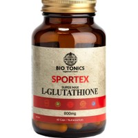 Bio Tonics Sportex Super Max L-Glutathione 800mg 60caps - Συμπλήρωμα Διατροφής Αμινοξέος Γλουταθειόνης για Αποτοξίνωση του Ήπατος & Ανάπλαση Ιστών με Ισχυρές Αντιοξειδωτικές Ιδιότητες