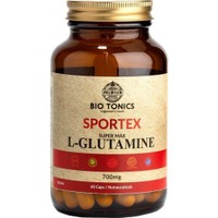 Bio Tonics Sportex Super Max L-Glutamine 700mg 60caps - Συμπλήρωμα Διατροφής Αμινοξέος Γλουταμίνης για Μυϊκή Αποκατάσταση, Ενέργεια & Πνευματική Ενίσχυση