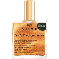 Nuxe Huile Prodigieuse OR 100ml σε Ειδική Τιμή - Ξηρό Λάδι Ενυδάτωσης & Λάμψης για Πρόσωπο, Σώμα & Μαλλιά με Χρυσαφένια Λάμψη