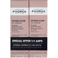 Filorga Promo Oxygen-Glow Perfecting Radiance CC Cream Spf30, 80ml (2x40ml) - Ενυδατική Κρέμα Προσώπου Υψηλής Προστασίας με Υαλουρονικό Οξύ
