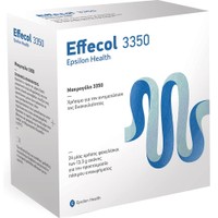 Epsilon Health Effecol 3350 24 Sachets - Πόσιμο Υπακτικό Μακρογόλης 3350 σε Μορφή Σκόνης για την Αντιμετώπιση της Περιστασιακής & Χρόνιας Δυσκοιλιότητας Όλων των Τύπων με Γεύση Πορτοκάλι