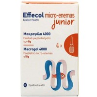 Effecol Micro-Enemas Junior Macrogol 4000, 4x6g - Μικροκλύσματα για Παιδιά