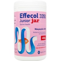 Epsilon Health Effecol 3350 Junior Jar 400g - Πόσιμο Υπακτικό Μακρογόλης 3350 σε Μορφή Σκόνης για την Αντιμετώπιση της Περιστασιακής & Χρόνιας Δυσκοιλιότητας Όλων των Τύπων σε Παιδιά & Βρέφη Άνω των 6 Μηνών