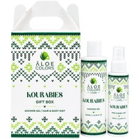 Aloe Colors Promo Kourabies Shower Gel 200ml & Hair & Body Mist 100ml - Αφρόλουτρο με Άρωμα από Ζεστές Νότες Βανίλιας & Απαλή Αίσθηση της Άχνης Ζάχαρης & Mist Μαλλιών & Σώματος με Νότες Βουτύρου & Βανίλιας