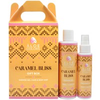 Aloe Colors Promo Caramel Bliss Shower Gel 200ml & Hair & Body Mist 100ml - Αφρόλουτρο που Χαρίζει Γλυκιά Περιποίηση με Νότες Καραμέλας & Mist Μαλλιών & Σώματος με Ζεστό, Γλυκό & Αισθησιακό Άρωμα