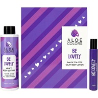 Aloe Colors Promo Be Lovely Eau de Toilette Roll-on 10ml & Milky Body Lotion 150ml - Κολόνια Roll-on για Κάθε Περίσταση με Εύκολη & Γρήγορη Εφαρμογή & Ενυδατικό Γαλάκτωμα Σώματος με Υαλουρονικό Οξύ