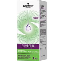 Superfoods Slimdetox 300ml - Συμπλήρωμα Διατροφής Φυτικών Εκχυλισμάτων για Αποτοξίνωση & Έλεγχο Βάρους με Γεύση Μούρων & Φράουλας