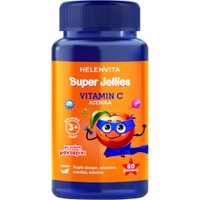 Helenvita Super Jellies Vitamin C Acerola 60 Ζελεδάκια - Συμπλήρωμα Διατροφής για Παιδιά από 3 Ετών & Άνω με Βιταμίνη C & Εκχύλισμα Ασερόλας για Ενίσχυση του Ανοσοποιητικού με Γεύση Μανταρίνι