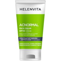 Helenvita Acnormal Face Cream Spf30, 50ml - Σμηγματορυθμιστική Κρέμα Προσώπου Υψηλής Προστασίας για Λιπαρή με Τάση Προς Ακμή Επιδερμίδα
