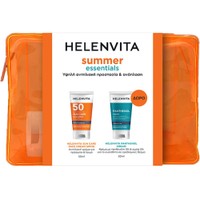 Helenvita Promo Sun Care Spf50 Face Cream 50ml & Δώρο Panthenol Sensitive Face & Body Cream 50ml & Νεσεσέρ 1 Τεμάχιο - Αντηλιακή Κρέμα Προσώπου Υψηλής Προστασίας & Ενυδατική κρέμα προσώπου & Σώματος για το Ευαίσθητο σε Ερεθισμούς Δέρμα