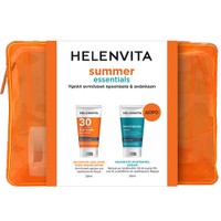 Helenvita Promo Sun Care Spf30 Face Cream 50ml & Δώρο Panthenol Sensitive Face & Body Cream 50ml & Νεσεσέρ 1 Τεμάχιο - Αντηλιακή Κρέμα Προσώπου Υψηλής Προστασίας & Ενυδατική Κρέμα Προσώπου & Σώματος για το Ευαίσθητο σε Ερεθισμούς Δέρμα