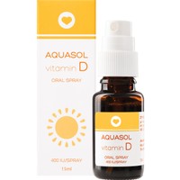 Galenica Aquasol Vitamin D 400IU Oral Spray 15ml - Συμπλήρωμα Διατροφής με Βιταμίνη D3 σε Μορφή Spray για την Καλή Υγεία των Οστών, Δοντιών & Ανοσοποιητικού με Γεύση Φράουλα