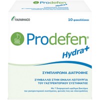 Italfarmaco Prodefen Hydra Plus 10 Sachets - Συμπλήρωμα Διατροφής με Φρουκτοολιγοσακχαρίτες, 7 Είδη Ωφέλιμων Βακτηρίων & Ηλεκτρολύτες για τη Φυσιολογική Λειτουργία του Γαστρεντερικού & Ενυδάτωση