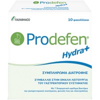 Italfarmaco Prodefen Hydra Plus 10 Sachets - Συμπλήρωμα Διατροφής με Φρουκτοολιγοσακχαρίτες, 7 Είδη Ωφέλιμων Προβιοτικών Βακτηρίων & Ηλεκτρολύτες για τη Φυσιολογική Λειτουργία του Γαστρεντερικού & Ενυδάτωση