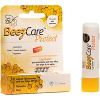 BeezCare Protect Lip Balm Spf15, 5.1g - Βάλσαμο Χειλιών με Πρόπολη & Μέλι για Προστασία από τον Ήλιο, τον Αέρα & το Κρύο