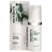 Macrovita Olive Oil & Bee Royal Jelly Eye Contour Cream 30ml - Ενυδατική & Αντιρυτιδική Κρέμα Ματιών με Λάδι Ελιάς & Βασιλικό Πολτό για Αναζωογόνηση & Τόνωση