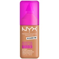 Nyx Professional Makeup Make'em Wonder Soft Matte Buildable Foundation 30ml - 20 Classic Tan - Ενυδατικό & Απαλό Μάτ Μέικαπ για πιο Λεία, Ομοιόμορφη & Λαμπερή Επιδερμίδα