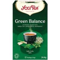 Yogi Tea Green Balance 17 Teabags (17 Φακελάκια x 1,8g) - Ρόφημα Βοτάνων με Άρωμα & Γεύση του Βιολογικού Πράσινου Τσαγιού για Ενίσχυση του Ανοσοποιητικού, Μείωση της Χοληστερόλης & Απώλεια Βάρους