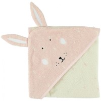 Trixie Hooded Towel Κωδ 77106 Mrs. Rabbit 1 Τεμάχιο - Βρεφική Πετσέτα Μπάνιου με Κουκούλα 100% Οργανικό Βαμβάκι