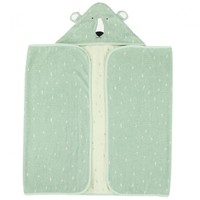 Trixie Hooded Towel 70x130cm Κωδ 77117, 1 Τεμάχιο - Mr. Polar Bear - Παιδική Πετσέτα Μπάνιου με Κουκούλα