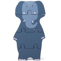 Trixie Wooden Body Puzzle Κωδ 77498, 1 Τεμάχιο - Mrs Elephant - Ξύλινο Παιχνίδι Παζλ
