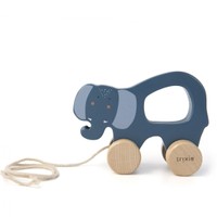 Trixie Wooden Pull Along Toy Κωδ 77379, 1 Τεμάχιο - Mrs. Elephant - Ξύλινο Παιχνίδι για τα Πρώτα Βήματα