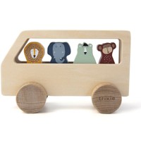 Trixie Wooden Animal Bus Κωδ 77505, 1 Τεμάχιο - Ξύλινο Παιχνίδι Λεωφορείο με Ζωάκια