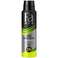 Fa Men Sport Energy Boost Anti Persprorant Spray 72h with Energy Scent 150ml - Ανδρικό Αποσμητικό 72h Προστασίας με Αναζωογονητικό Άρωμα Λεμόνι & Τζίντζερ