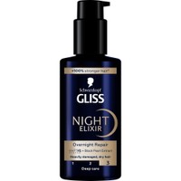 Schwarzkopf Gliss Night Elixir Overnight Repair 100ml - Μάσκα Νυκτός που Μεταμορφώνει τα Ταλαιπωρημένα Μαλλιά