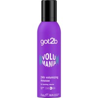 Schwarzkopf Got2b Volumania 24h Volumizing Mousse 250ml - Αφρός Styling για 24ωρο Κράτημα & Όγκο σε Όλο το Μήκος των Μαλλιών