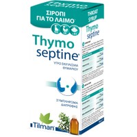 Tilman Thymoseptine Syrup 150ml - Συμπλήρωμα Διατροφής Εκχυλίσματος Θυμαριού σε Σιρόπι που Καταπραΰνει & Μαλακώνει τον Ερεθισμένο Λαιμό, Κατά του Παραγωγικού Βήχα