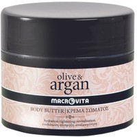 Macrovita Olive & Argan Body Butter 200ml - Ενυδατική Κρέμα Σώματος για Σύσφιξη & Αναζωογόνηση για Απαλό & Λείο Δέρμα