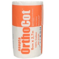 Asepta OrthoCot 8cmx2,7m 1 Τεμάχιο - Ορθοπεδικός Επίδεσμος Έσω Γύψου 100% Βαμβάκι