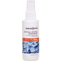 Macrovita Floral Natural Crystal Deodorant Spray 100ml - Φυσικός Αποσμητικός Κρύσταλλος σε Σπρέι με Ελκυστικό Άρωμα Λουλουδιών