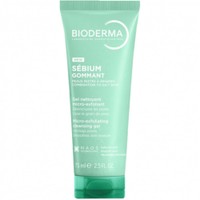 Bioderma Sebium Gommat Micro-Exfoliating Cleansing Gel 75ml - Ενυδατικό Τζέλ Καθαρισμού & Απολέπισης για Μικτό Προς Λιπαρό Δέρμα για Λαμπερή Επιδερμίδα